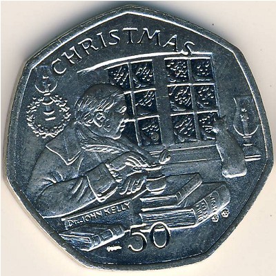 Остров Мэн, 50 пенсов (2000 г.)