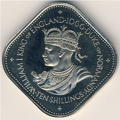 Guernsey, 10 shillings, 1966