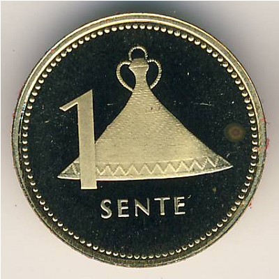 Lesotho, 1 sente, 1979–1989