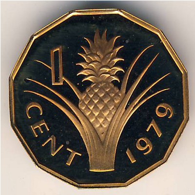 Swaziland, 1 cent, 1974–1983