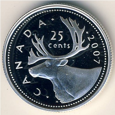Канада, 25 центов (2004–2011 г.)