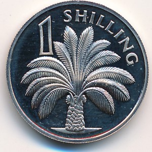 The Gambia, 1 shilling, 1966