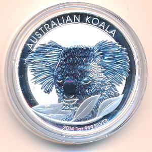 Australia, 1 dollar, 2014