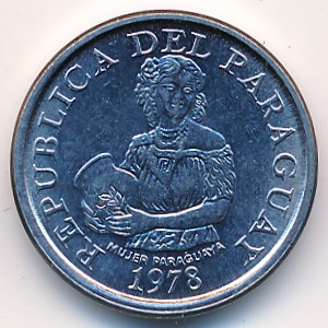 Paraguay, 5 guaranies, 1978–1986