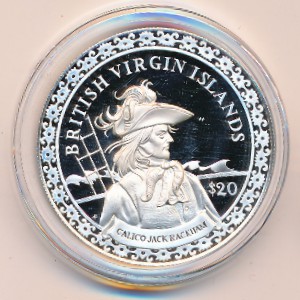 Virgin Islands, 20 dollars, 2000