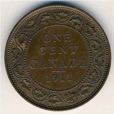 Canada, 1 cent, 1911