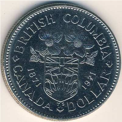 Canada, 1 dollar, 1971