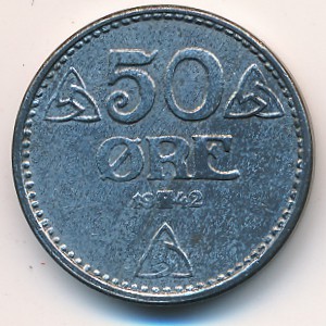 Норвегия, 50 эре (1941–1945 г.)