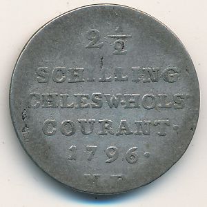 Schleswig-Holstein, 2 1/2 schilling, 1787–1801