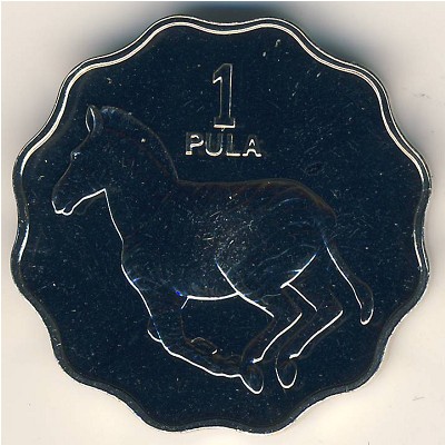 Botswana, 1 pula, 1976–1987