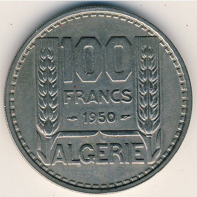 Алжир, 100 франков (1950–1952 г.)
