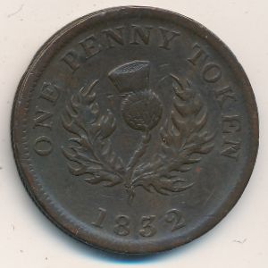 Nova Scotia, 1 penny, 1824–1832