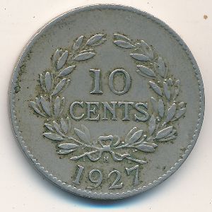 Sarawak, 10 cents, 1920–1934