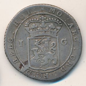 Netherlands East Indies, 1 gulden, 1802