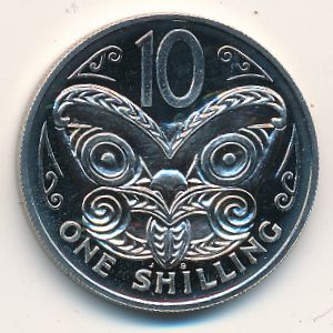 Новая Зеландия, 10 центов (1967–1969 г.)