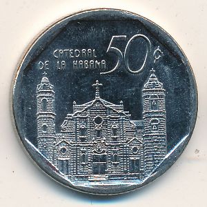 Куба, 50 сентаво (2002–2018 г.)