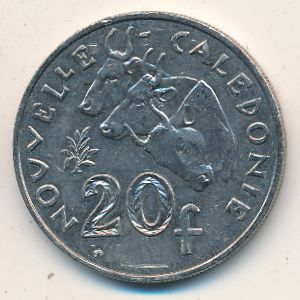 New Caledonia, 20 francs, 2006–2017