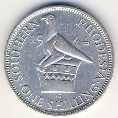 Southern Rhodesia, 1 shilling, 1944–1946