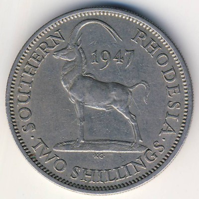 Южная Родезия, 2 шиллинга (1947 г.)