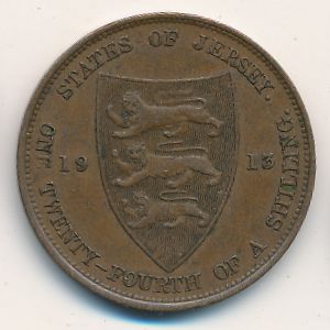 Jersey, 1/24 shilling, 1911–1923
