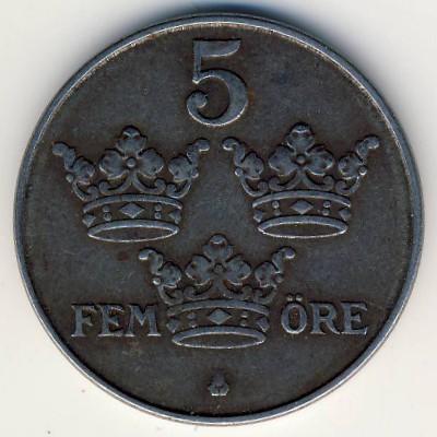 Sweden, 5 ore, 1947