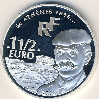 France, 1.5 euro, 2003