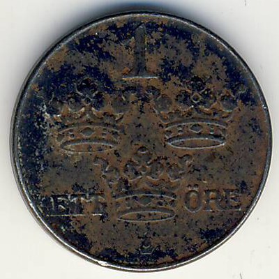 Sweden, 1 ore, 1947