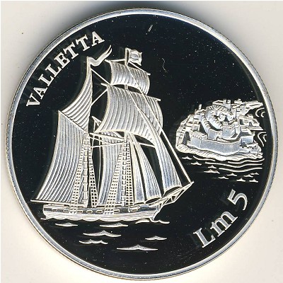 Мальта, 5 лир (1994 г.)