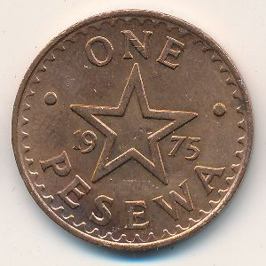 Ghana, 1 pesewa, 1967–1979