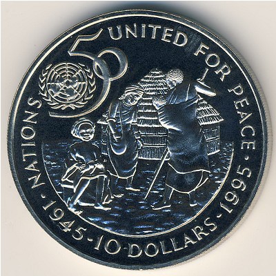 Намибия, 10 долларов (1995 г.)