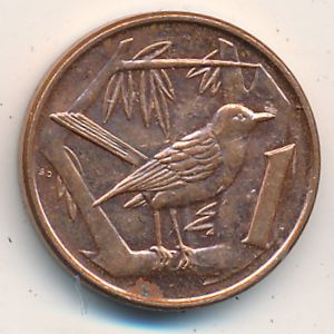 Cayman Islands, 1 cent, 1999–2017