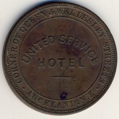 New Zealand, 1 penny, 1874