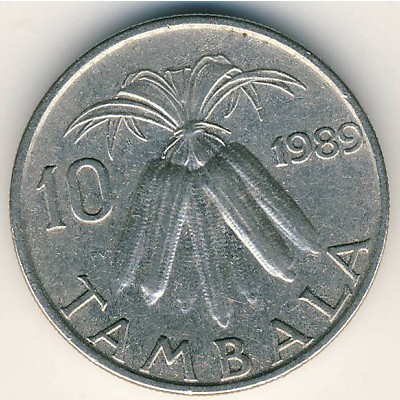 Malawi, 10 tambala, 1985–1989
