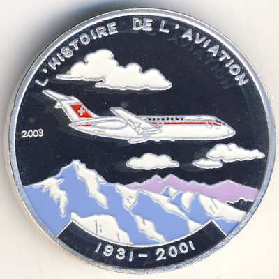 Chad, 1000 francs, 2003