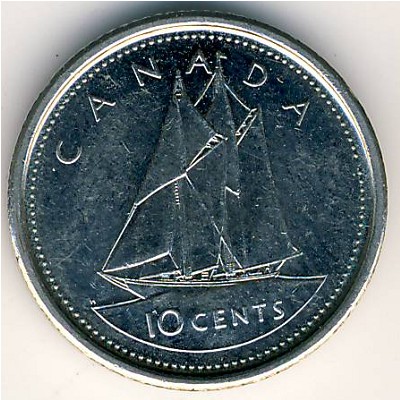 Канада, 10 центов (2002 г.)