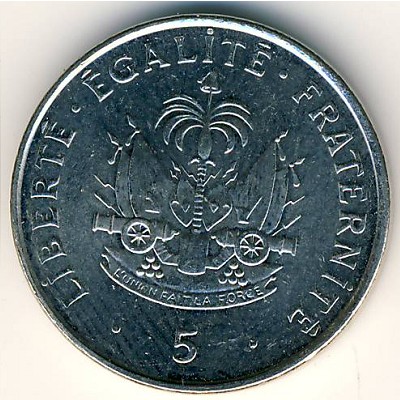 Haiti, 5 centimes, 1995–1997