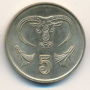 Cyprus, 5 cents, 1998
