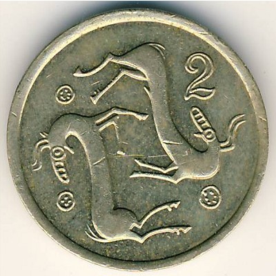 Кипр, 2 цента (1985–1990 г.)