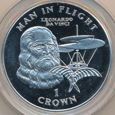 Isle of Man, 1 crown, 1995