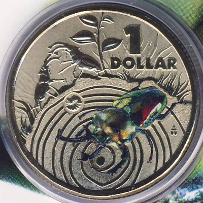 Australia, 1 dollar, 2014