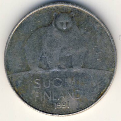 Finland, 50 pennia, 1991