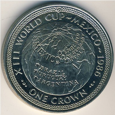 Isle of Man, 1 crown, 1986