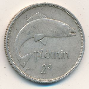 Ireland, 1 florin, 1939–1943