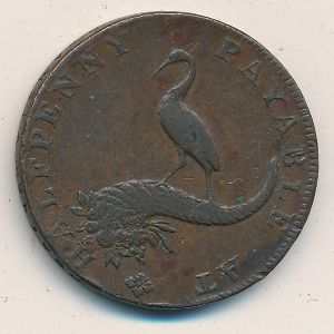Великобритания, 1/2 пенни (1791–1792 г.)