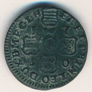 Liege, 1 liard, 1750–1752