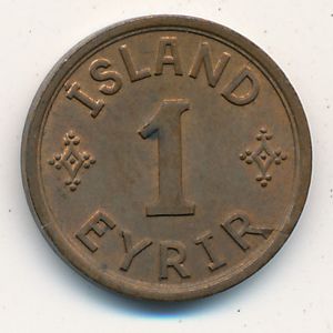 Iceland, 1 eyrir, 1940–1942