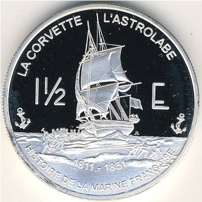 Французские Южные и Антарктические Территории., 1 1/2 евро (2004 г.)