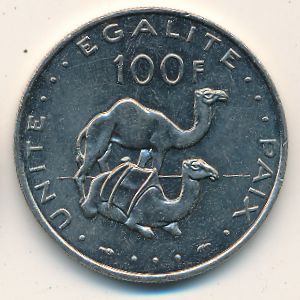 Djibouti, 100 francs, 1977–2017