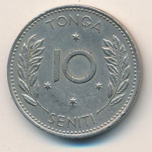 Tonga, 10 seniti, 1968–1974
