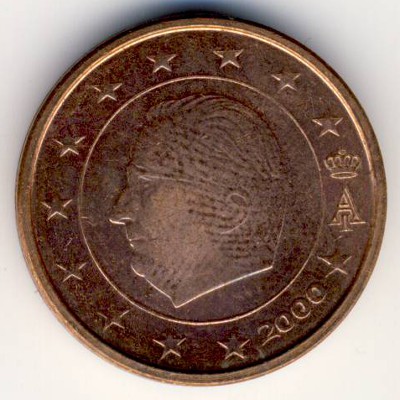 Belgium, 2 euro cent, 1999–2007